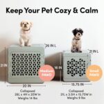 Modern Collapsible Plastic Dog & Pet Crate